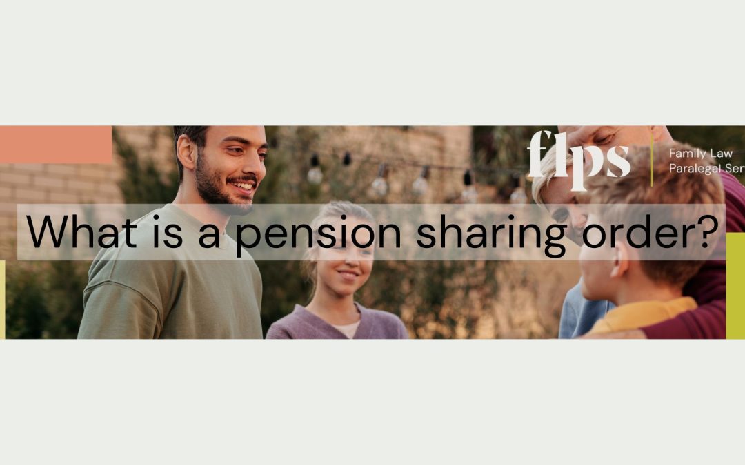 What is a pension sharing order?